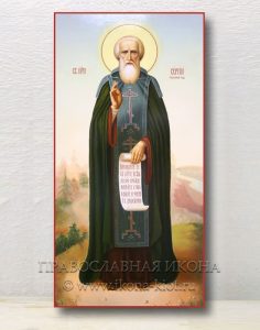 Икона «Сергий Радонежский, преподобный» (образец №20) Домодедово